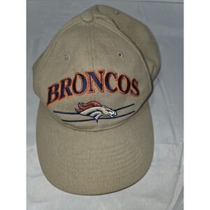 Castrol NFL Denver Broncos Baseball Hat Cap Beige‎ One Size Adjustable